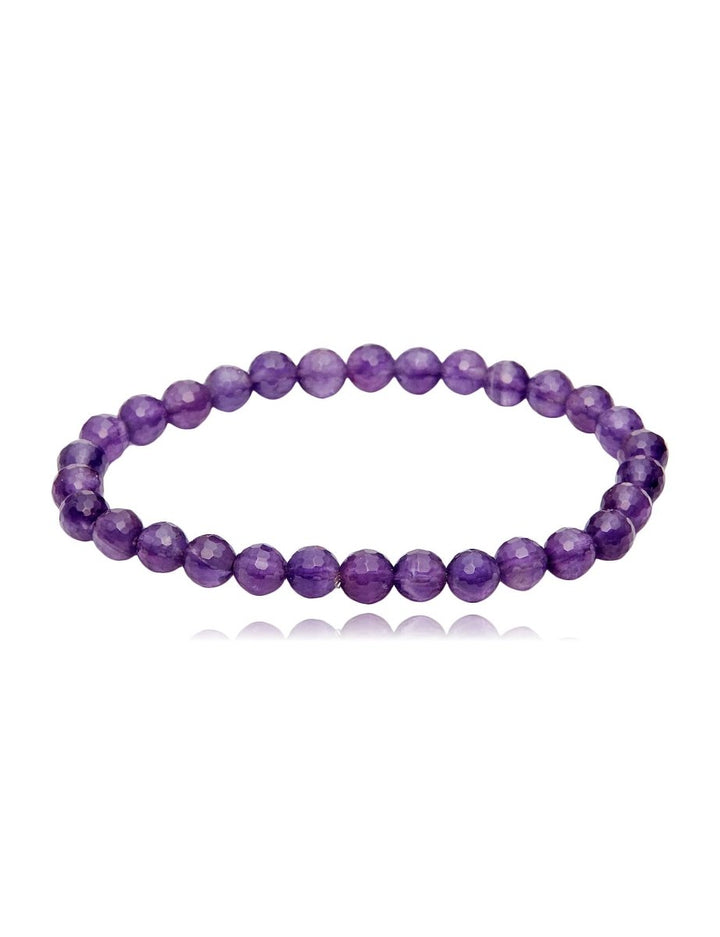 Amethyst Armband faccetiert 4 - 8 mm auf Elast - Shanti Enterprise AG