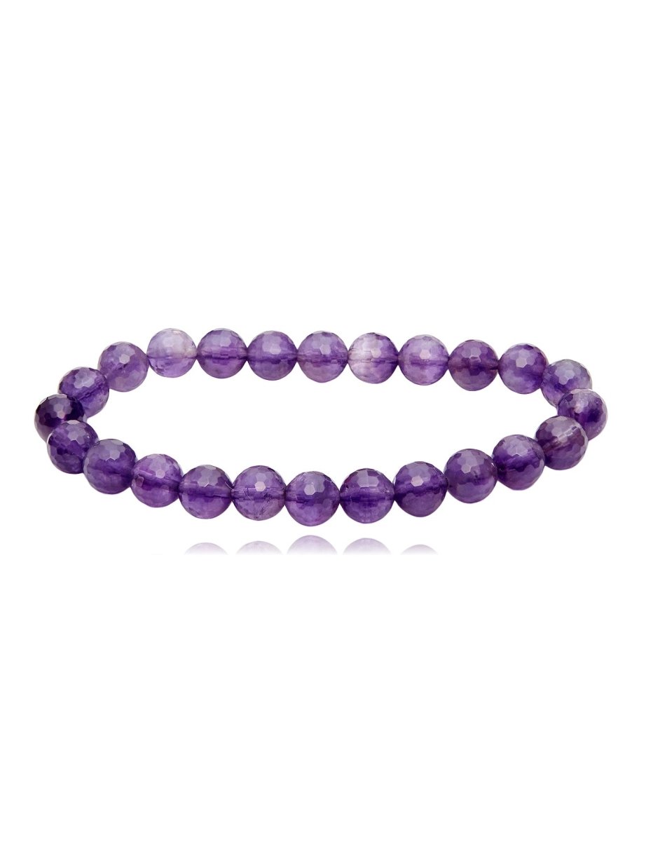 Amethyst Armband faccetiert 4 - 8 mm auf Elast - Shanti Enterprise AG