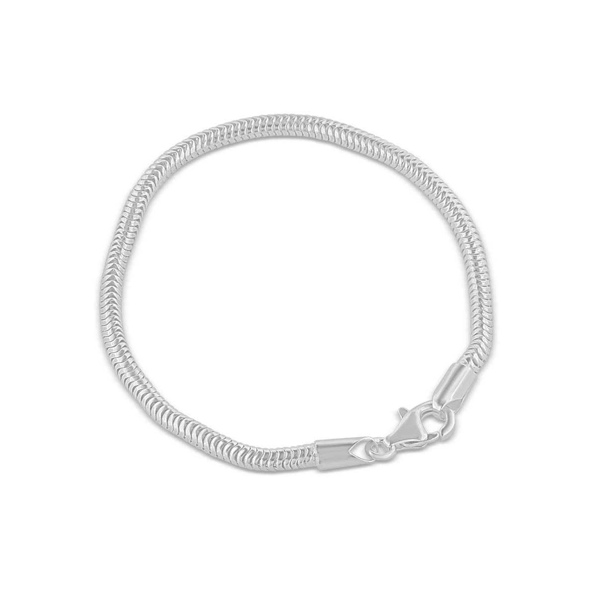 Silberarmkette Uhrmacher 3,2 mm Karabiner - Shanti Enterprise AG