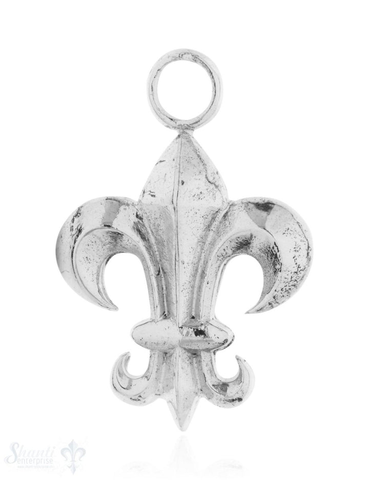 Anhänger Silber hell Lilie 42x28 mm Oese fix - Shanti Enterprise AG