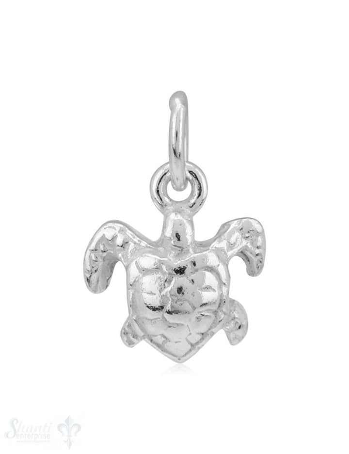 Anhänger Wasserschildkröte Silber 8x8mm mit Öse - Shanti Enterprise AG