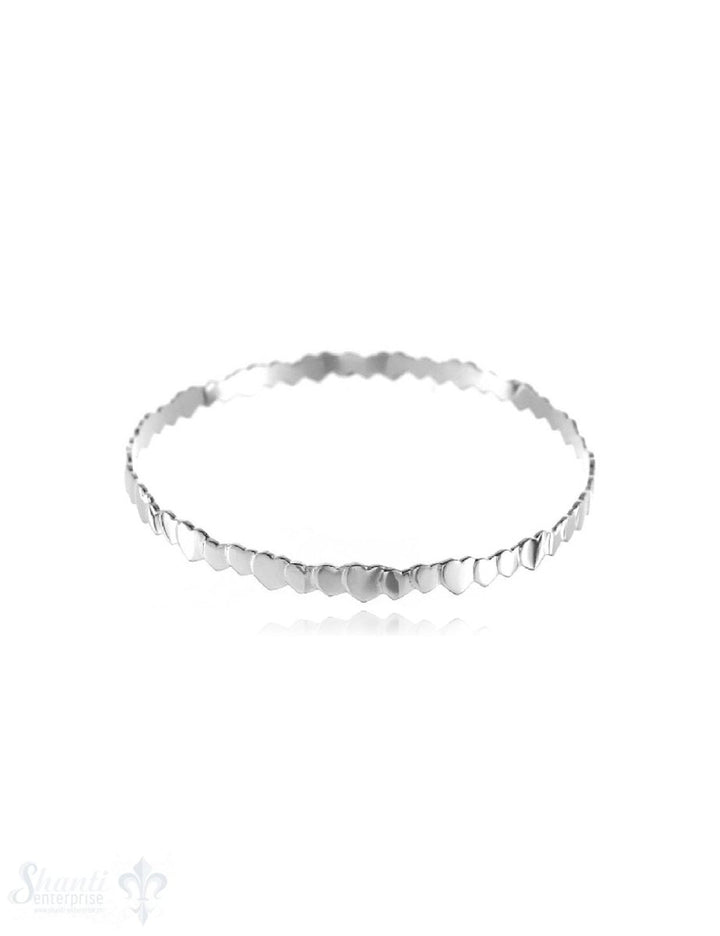 Armreif Silber Herzli- Reihe schmal Gr. 60 - Shanti Enterprise AG