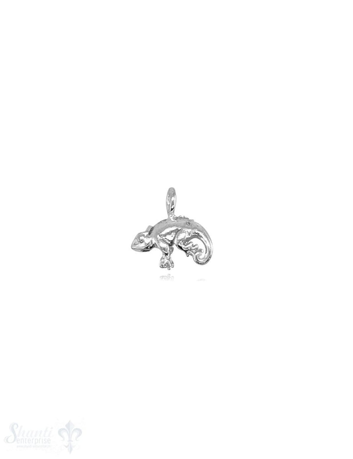 Chamäleon Anhänger Silber 9x14 mm 3-D Öse fix ID 9,5 mm ID 3,2 mm - Shanti Enterprise AG
