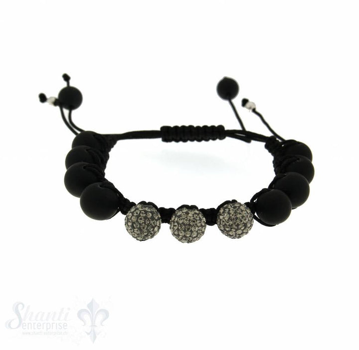 Moon Bracelet: Lava/ Swarovski, 17 cm 1 x Handgelenk - Shanti Enterprise AG
