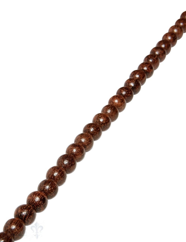 Rosenholz Strang dunkelbraun Kugeln 8.5 mm (rund 8.3-8.7 mm) - Shanti Enterprise AG