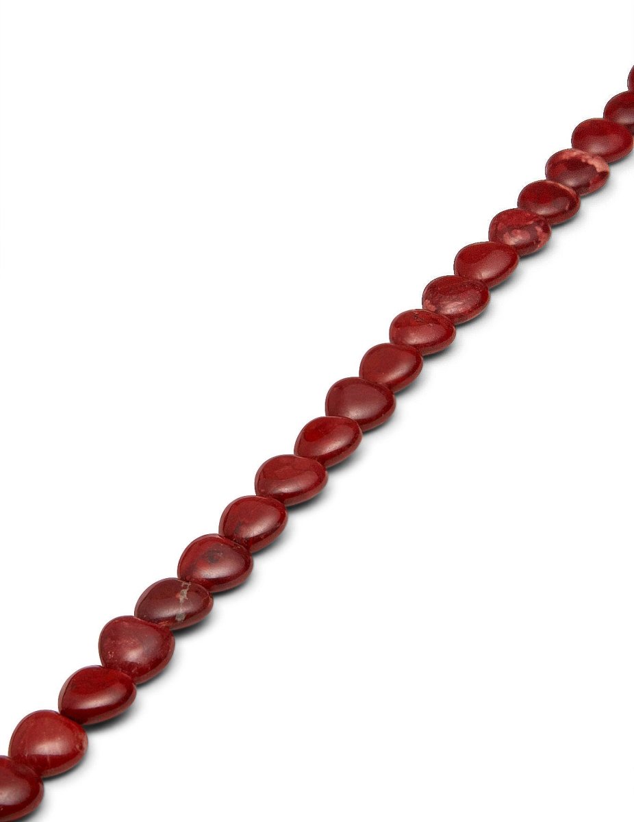 Rot-Jaspis Strang rot-braun poliert Herz 10x10 mm AA - Shanti Enterprise AG