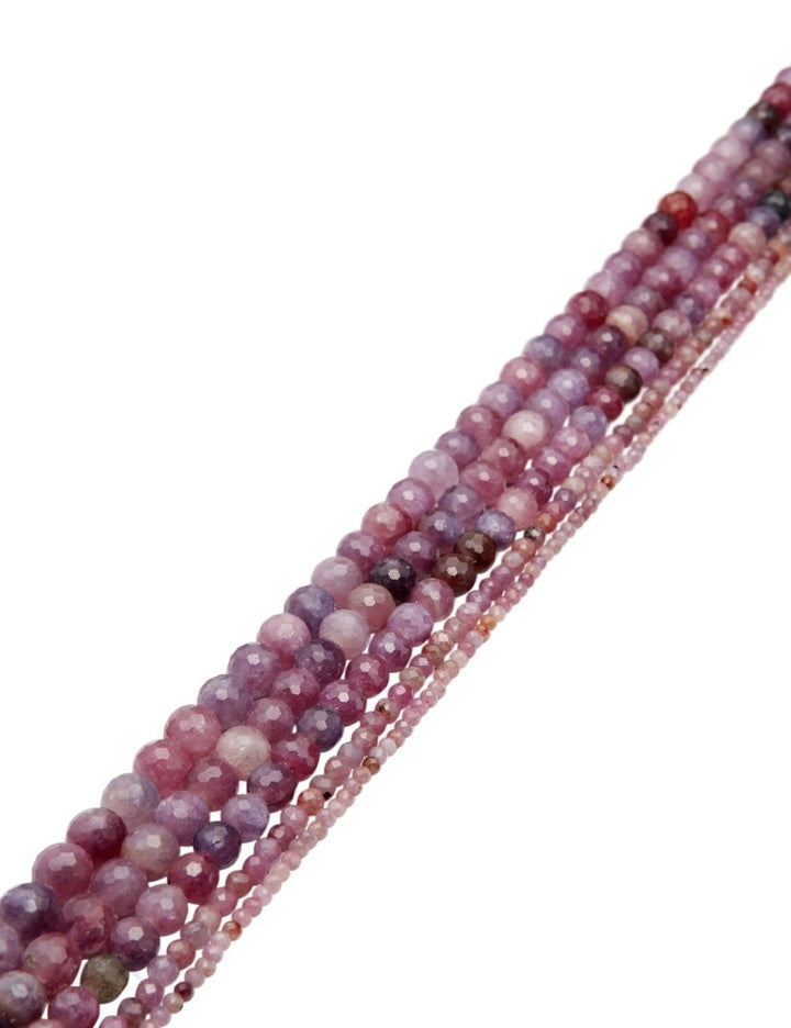 Rubinkette multicolor facettiert rund - Shanti Enterprise AG