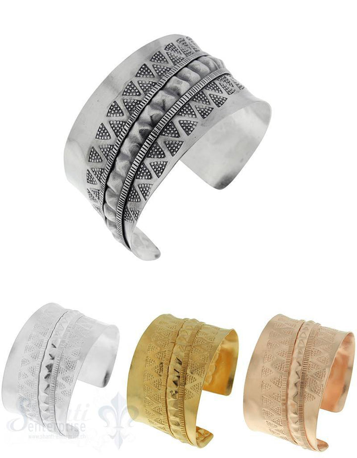 Si-Armspange: Relief gemustert antik 38 mm - Shanti Enterprise AG