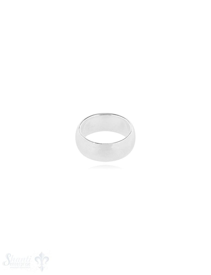 Silberring hell leicht gewölbt 7.5 mm breit - Shanti Enterprise AG