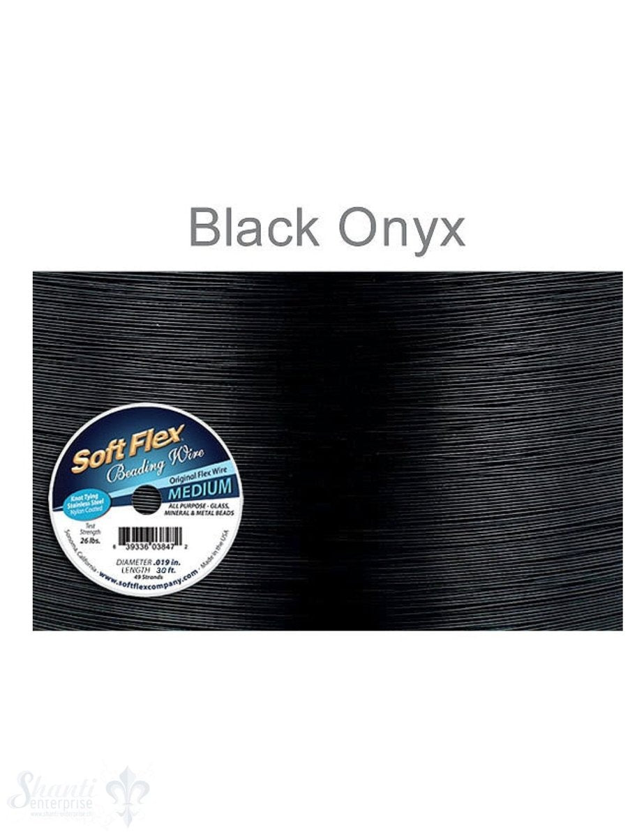 Soft Flex Beading Wire Black Draht - Shanti Enterprise AG