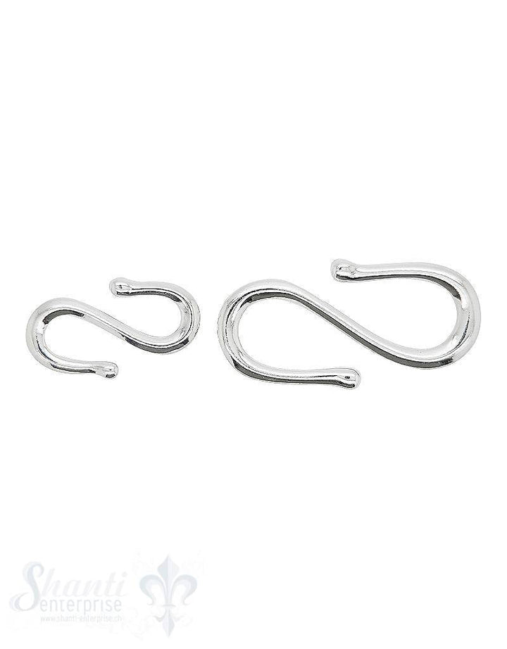Verschluss Silber S-Haken poliert - Shanti Enterprise AG