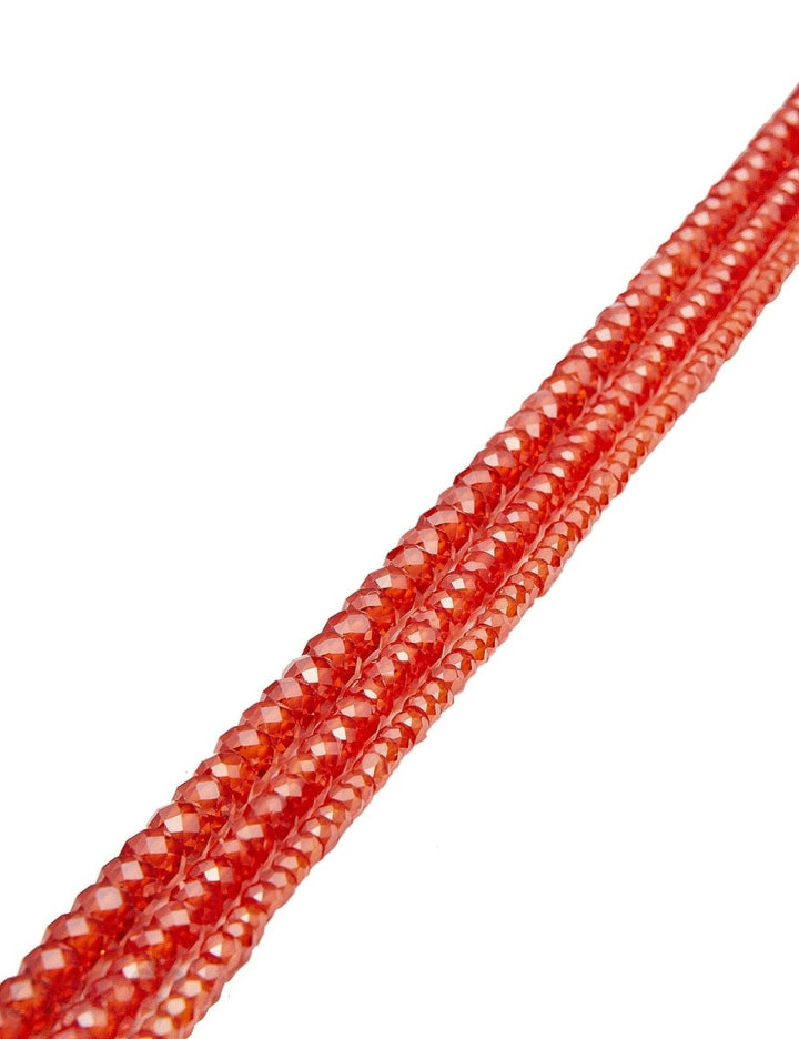 Zirkon Strang orange gefärbt facettiert Buttons - Shanti Enterprise AG