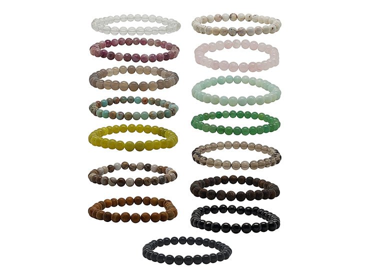 Armbänder auf Elast Edelsteine/Perlen/Holz - Shanti Enterprise AG