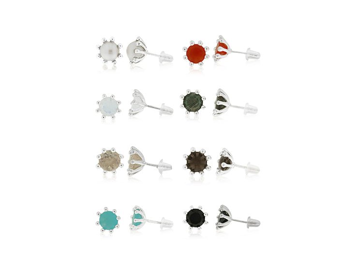 Ohrstecker Edelsteine/Zirkonia/Perlen - Shanti Enterprise AG