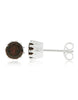 Ohrstecker facettiert rund 7 mm mit Krappenfassung