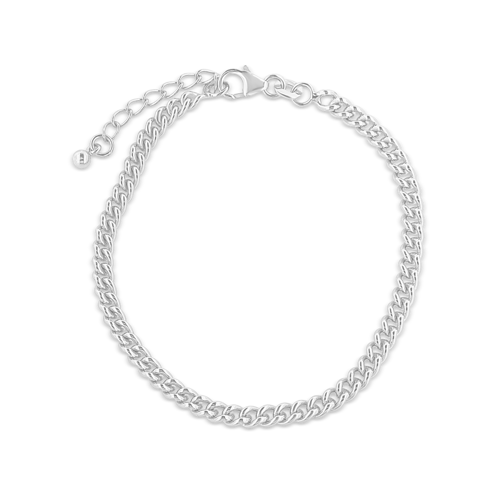 Panzer 3,5 mm Armkette gerundet  16,5-19 cm Grösse verstellbar Karabiner