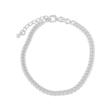 Panzer 3,5 mm Armkette gerundet  16,5-19 cm Grösse verstellbar Karabiner