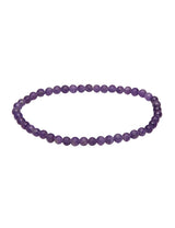Amethyst Armband matt 4 - 6 mm auf Elast