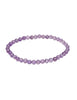 Amethyst Armband poliert 5 - 6 mm auf Elast