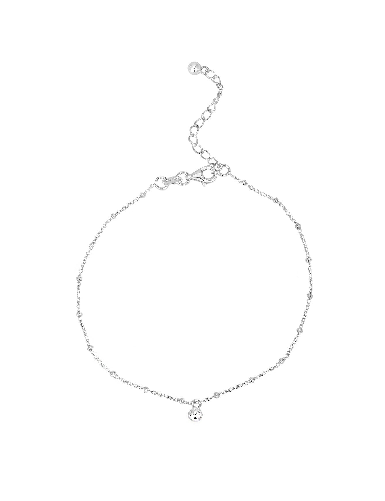 Anker Fusskette 21-26 cm mit Kugeln regelmässig fein Karabiner verstellbar
