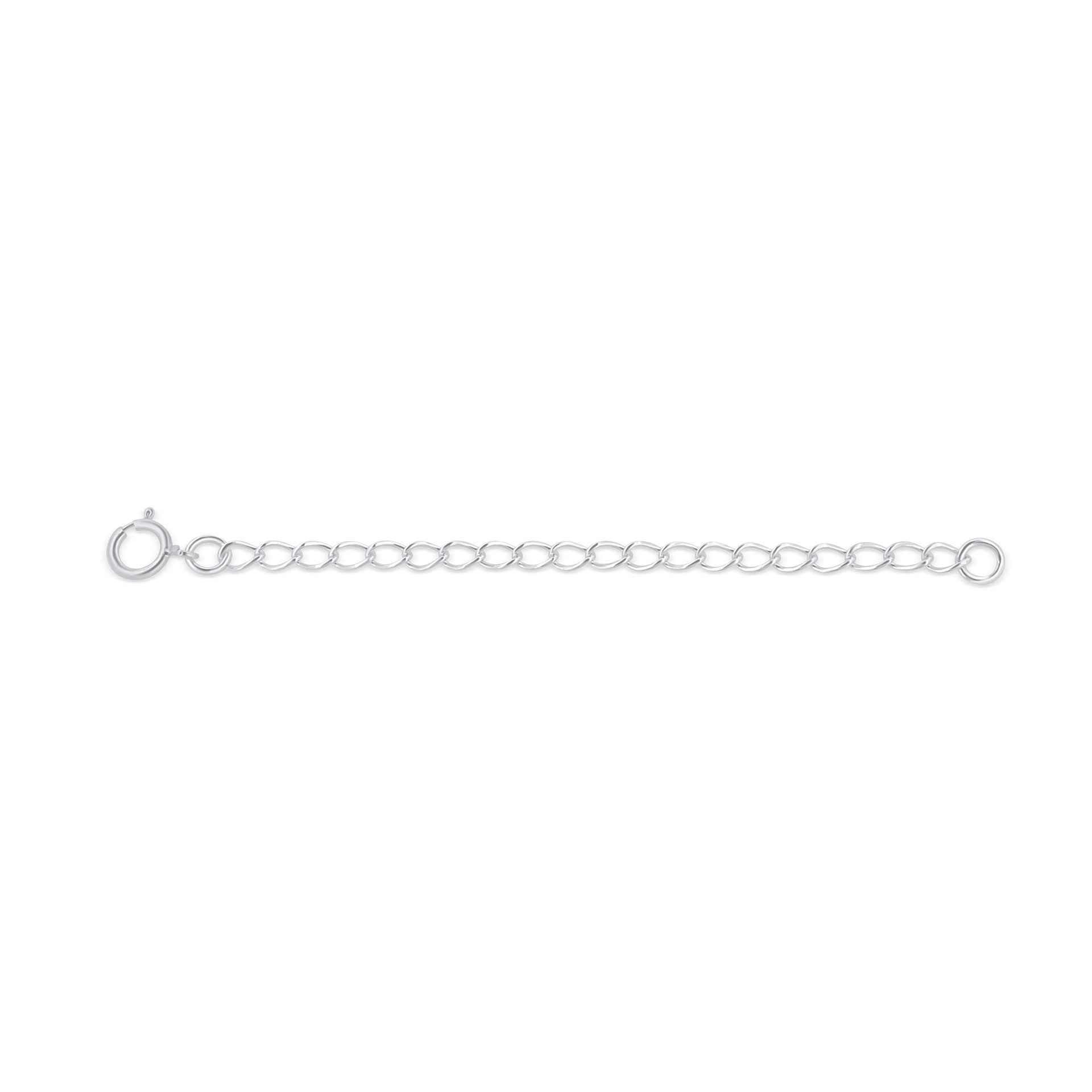 Kettenverlängerung Panzer 5x3 mm 7cm lang mit Federring Verschluss