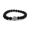 Urban Buddha Armband Herren 8 mm Edelstahl elastisch