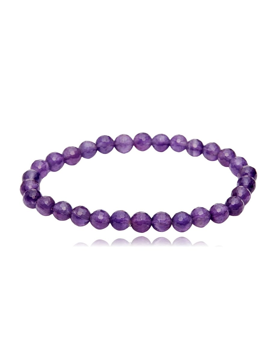Amethyst Armband faccetiert 4 - 8 mm auf Elast - Shanti Enterprise AG