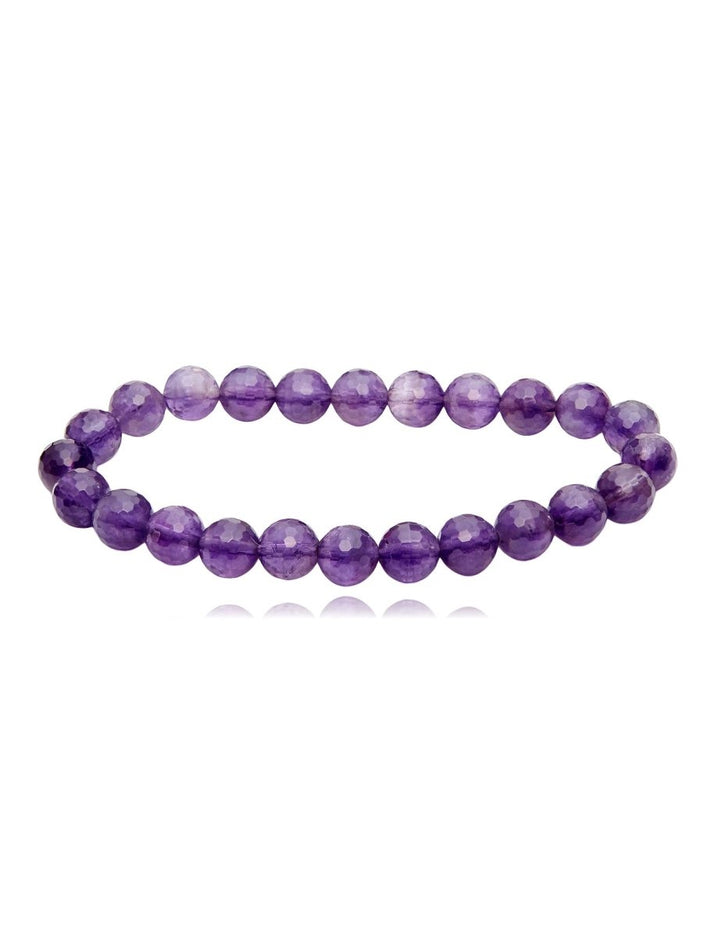 Amethyst Armband faccetiert 4 - 8 mm auf Elast - Shanti Enterprise AG