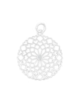 Amulett Anhänger 28 mm filigran durchbrochen Silber 925