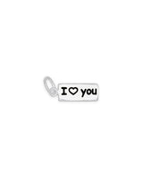 Anhänger Plaquette mit Text I Love you 14x4 mm 1 Pack = 3 Stk.