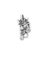 Anhänger Silber geschwärzt Blattranke 29x16 mm