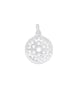 Anhänger Silber hell Amulett Blume durchbrochen 18 mm mit Öse - Shanti Enterprise AG