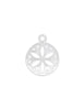 Anhänger Silber hell Medaillon Mandala 13 mm Öse flach - Shanti Enterprise AG