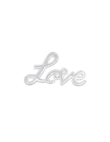 Anhänger Silber hell Schriftzug Love 24x13 mm