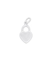Anhänger Silber Herz flach mit Bügel 16x9 mm 1 Pack = 3 Stk.