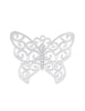 Anhänger Silber Schmetterling durchbrochen 50x41 mm mit Öse fix und Zirkon 6 Steinen - Shanti Enterprise AG
