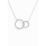 Anker Kette fein 42-45 cm mit 1x 9 +13 mm Ringen poliert Federringschloss Grössen verstellbar
