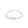 Armband mit 6mm facettiert Kugeln mit keltischem Knoten 17 cm - Shanti Enterprise AG