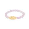 Armband mit 6mm facettiert Kugeln mit keltischem Knoten 17 cm - Shanti Enterprise AG