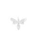 Bienen Anhänger Silber hell verziert massiv mit Öse oval - Shanti Enterprise AG