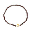 Bronzit Kette braun Buttons facettiert 8 mm 44 cm lang geknüpft mit Federring Schloss 15 mm (Kopie) (Kopie) (Kopie) - Shanti Enterprise AG