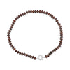 Bronzit Kette braun Buttons facettiert 8 mm 44 cm lang geknüpft mit Federring Schloss 15 mm (Kopie) (Kopie) (Kopie) - Shanti Enterprise AG