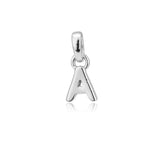 Buchstabe 9x6 mm Anhänger Grosschrift mit Öse