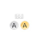 Buchstaben Elemente 6 x 3 mm Disk Loch Horizontal 1.8 mm Silber 925 - Shanti Enterprise AG