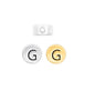 Buchstaben Elemente 6 x 3 mm Disk Loch Horizontal 1.8 mm Silber 925 - Shanti Enterprise AG