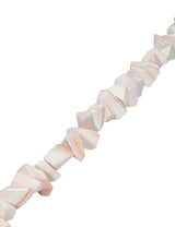 Conchy Muschel Strang 16 mm Trommelsteine rosa-weiss poliert