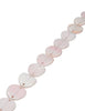 Conchy Muschel Strang 16 mm weiss-rosa Disk mit 2 Löchern poliert - Shanti Enterprise AG