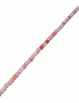 Conchy Muschel Strang rosa-weiss 4.5 mm rund Kugeln