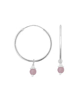 Creolen 22 mm 1.2 mm dick mit Charm 4 mm Sein