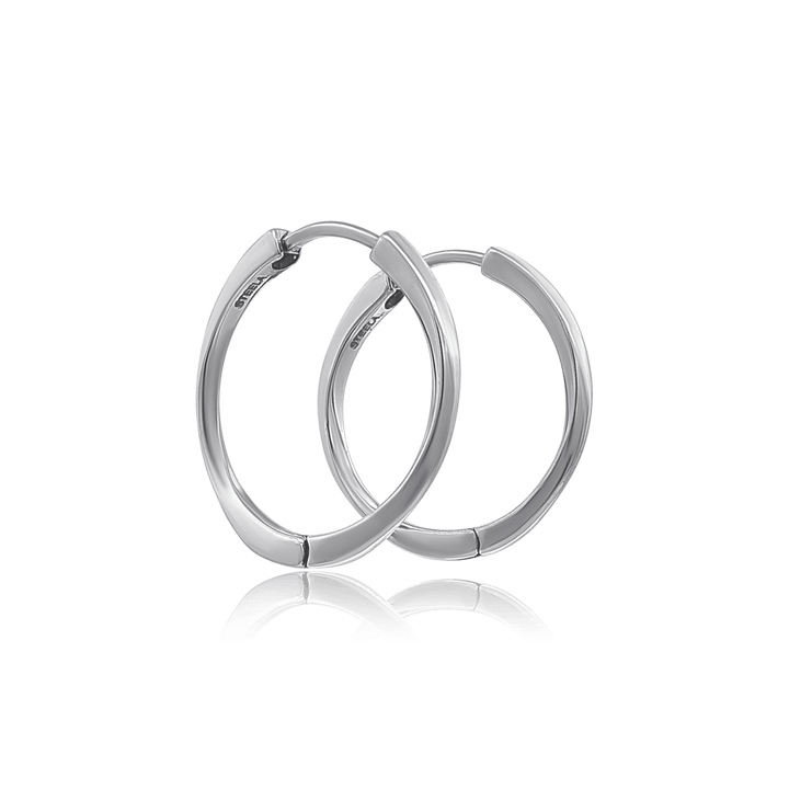Creolen flach 23 mm Dicke 2 mm mit Steck - Verschluss - Shanti Enterprise AG
